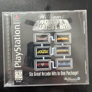 Williams Arcade's Greatest Hits (Sony PlayStation 1 PS1) Complete CIB Tested